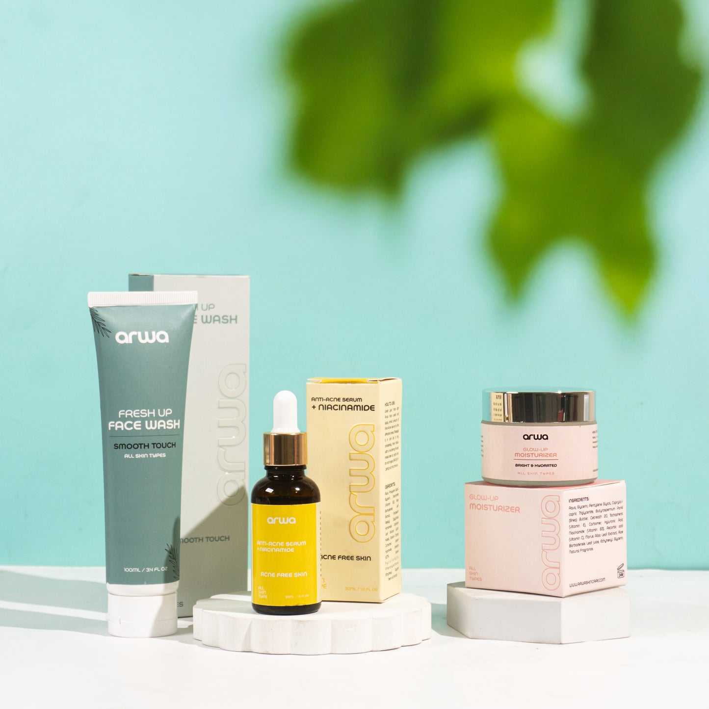 Bundle # 11 (Magical Acne Free Glow Set) Arwa Skin Care