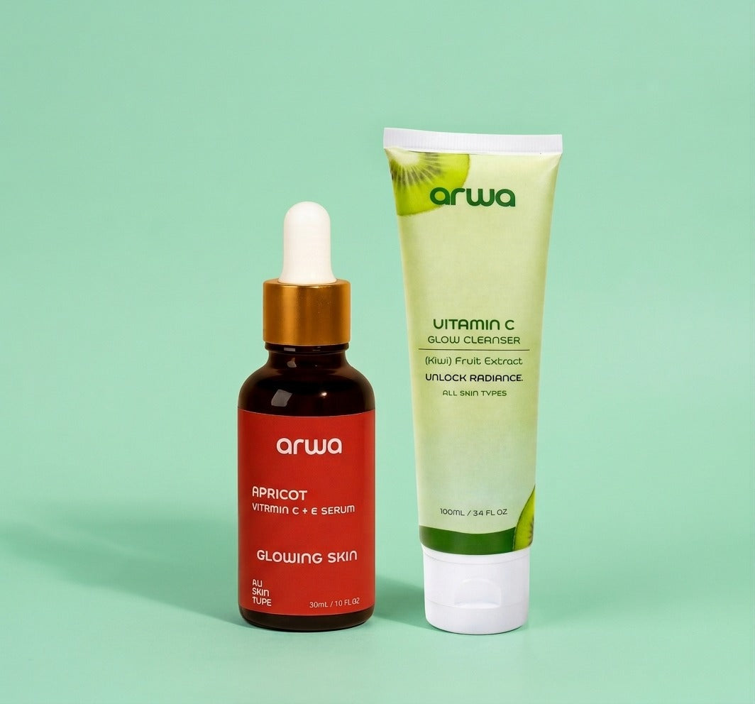 Bundle # 16 (Kiwi Extract Vitamin C Glow Combo) Arwa Skin Care