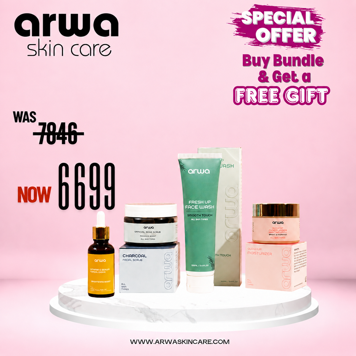 Dermatological Acne Treatment Kit Arwa Skin Care
