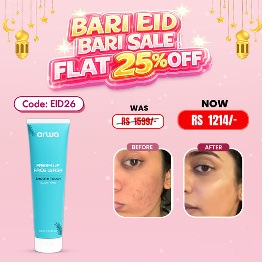 Fresh Up Face Wash (Salicylic + Niacinamide) Arwa Skin Care