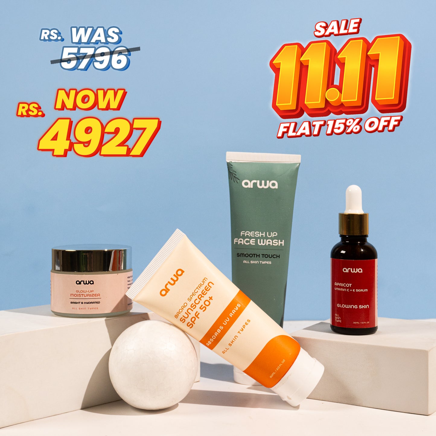 Bundle # 1 (Korean Glass Skin) Arwa Skin Care