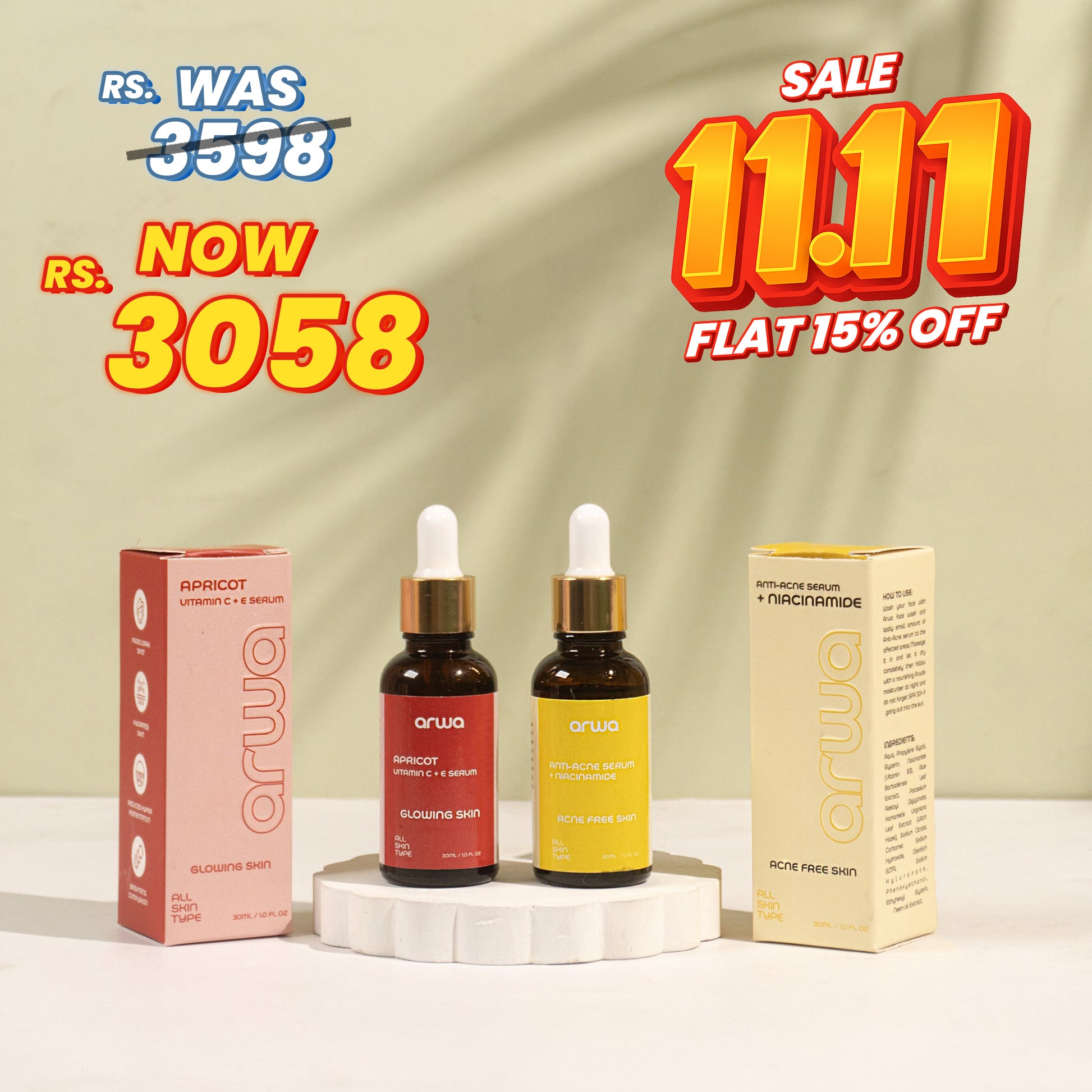 Bundle # 10 (Glow Haven) Arwa Skin Care