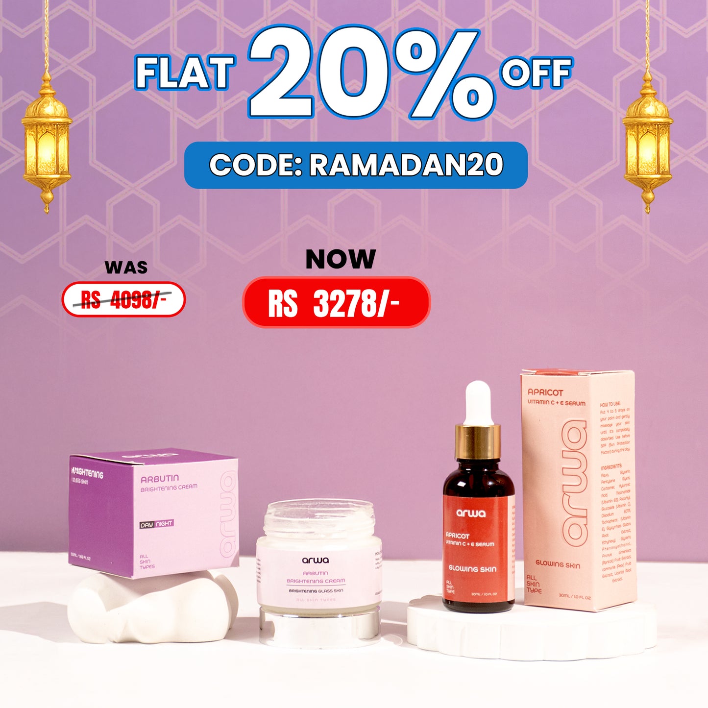 Bundle # 14 (Flawless Beauty) Arwa Skin Care