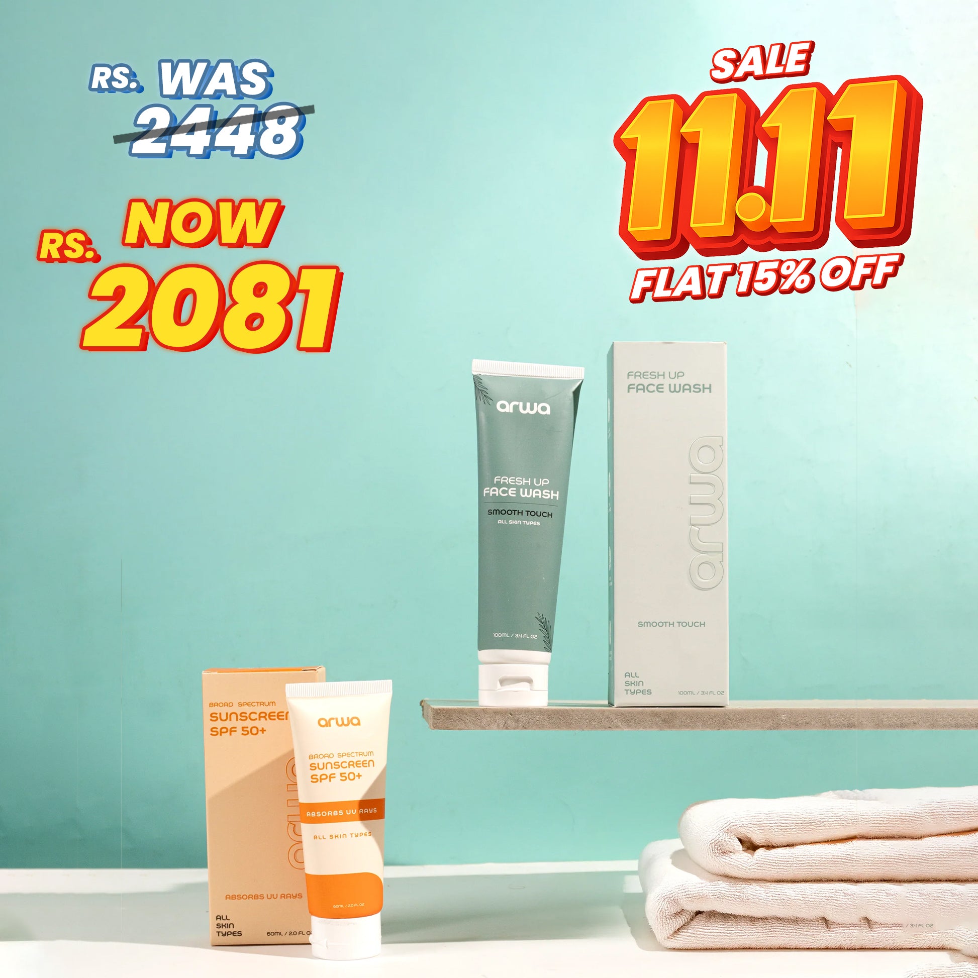 Bundle # 2 (Travel Duo) Arwa Skin Care