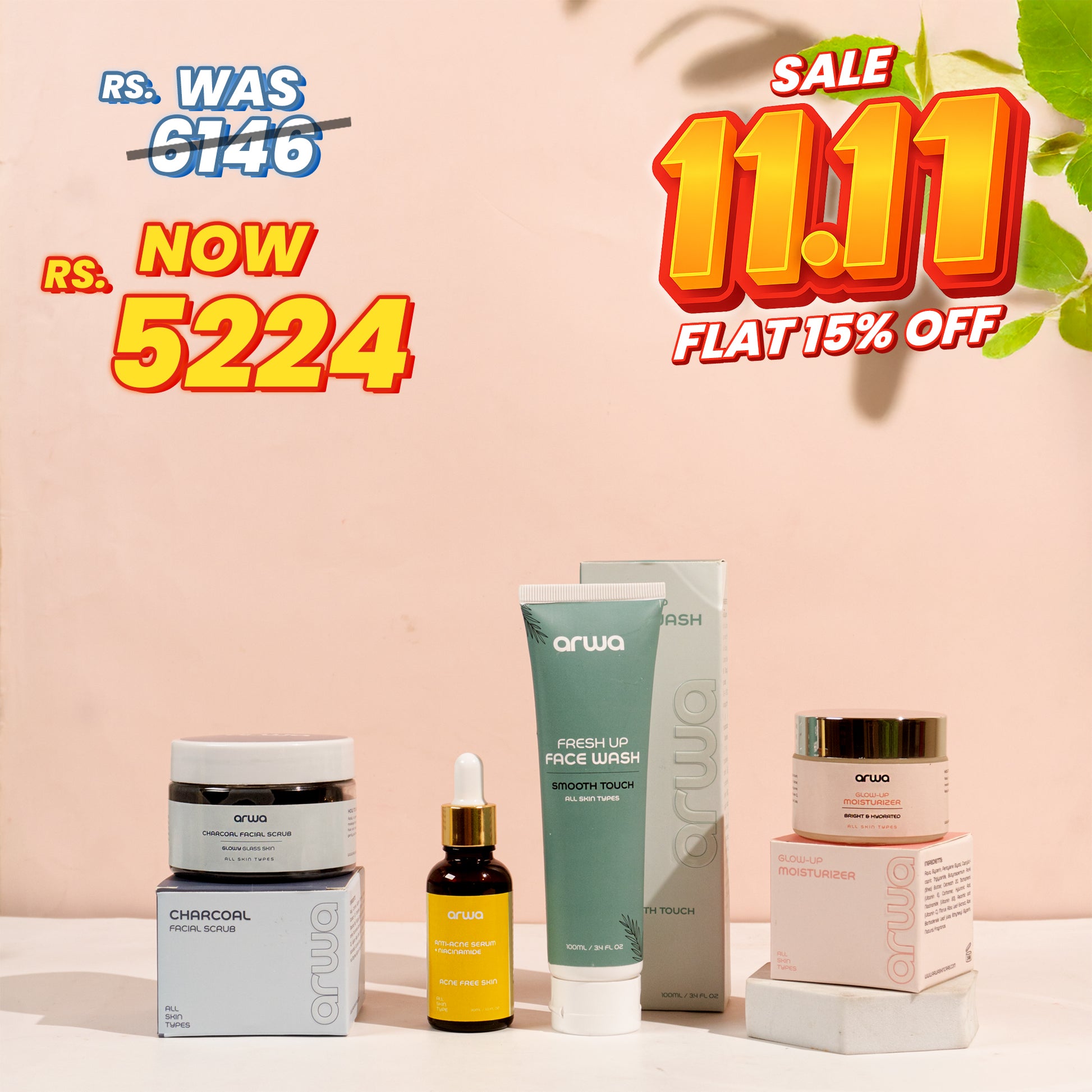 Bundle # 4 (Dermatological Acne Treatment Kit) Arwa Skin Care