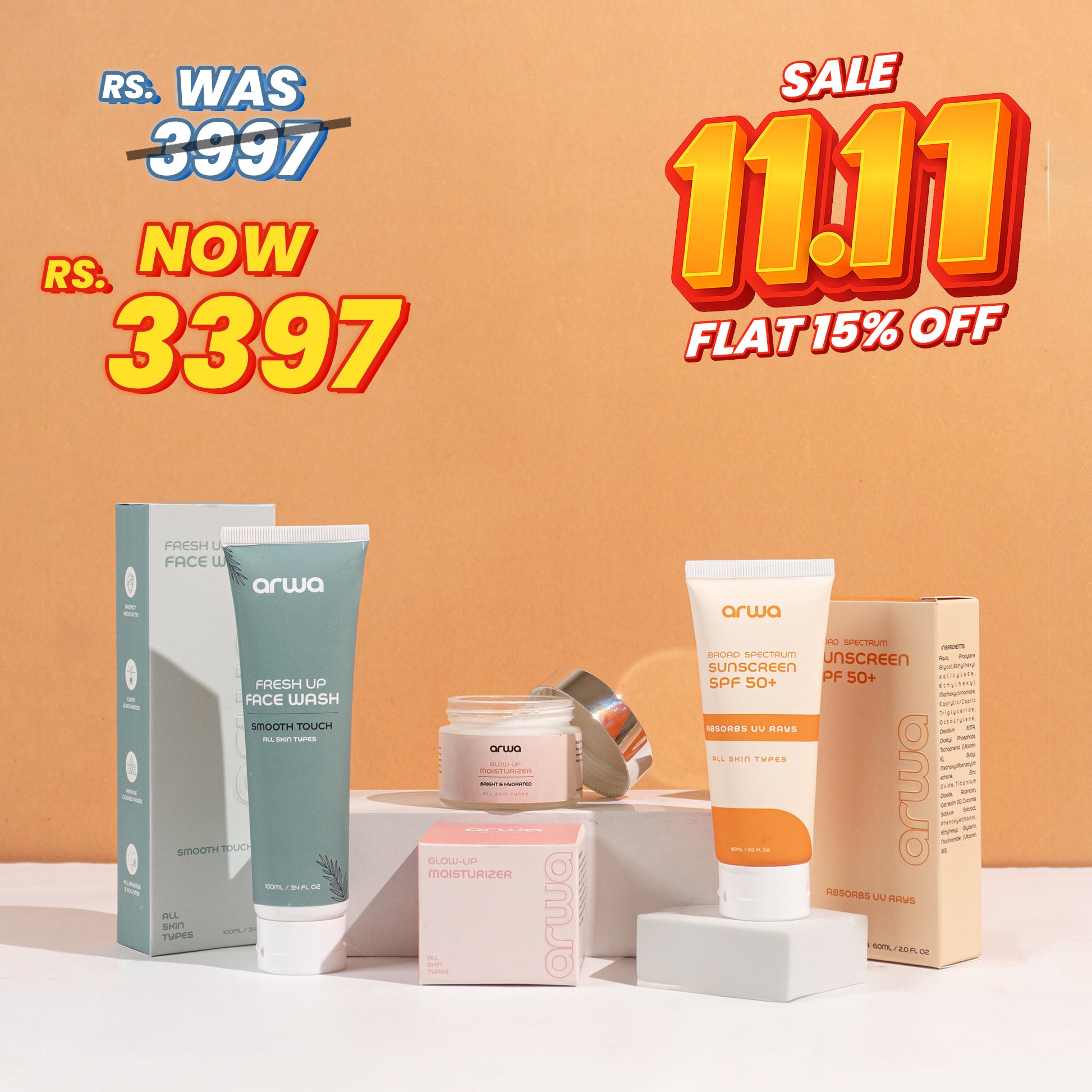 Bundle # 8 (Super Hydration Glass Skin) Arwa Skin Care