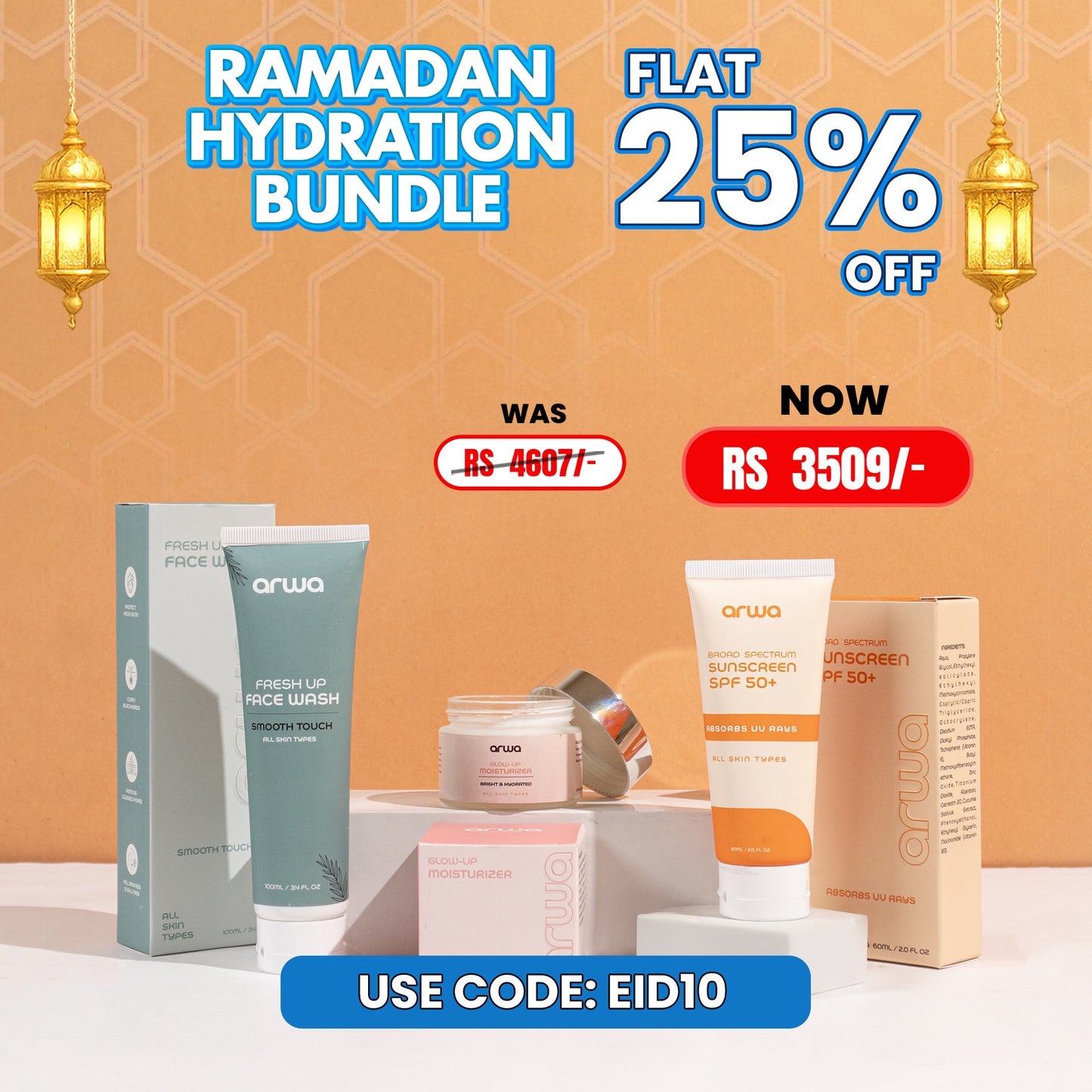Bundle # 8 (Super Hydration Glass Skin) Arwa Skin Care