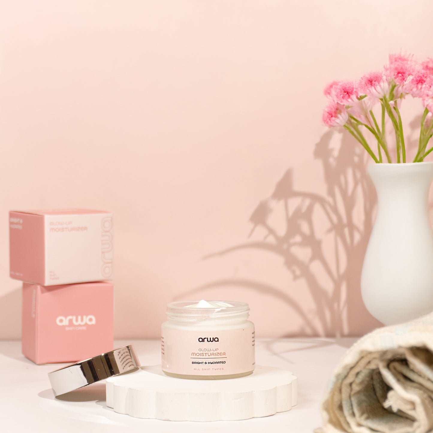 Glow-up Moisturizer (Hyaluronic & Niacinamide) Arwa Skin Care