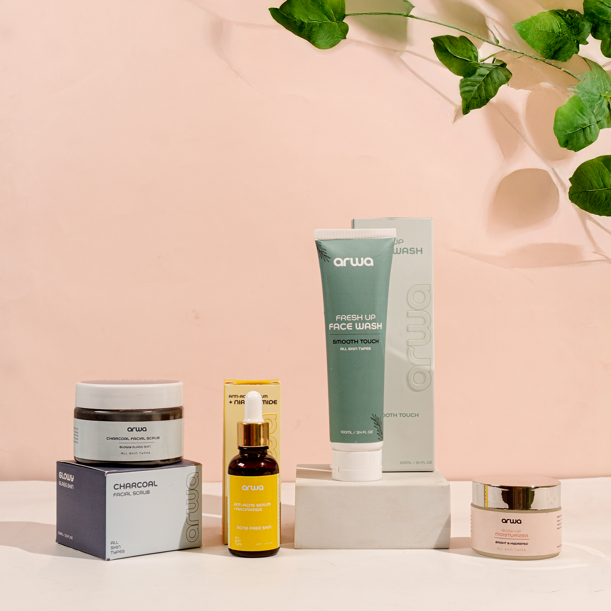 Bundle # 4 (Dermatological Acne Treatment Kit) Arwa skin care