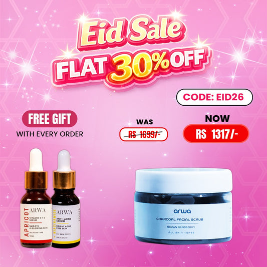 Charcoal Facial Scrub (Vitamin E) Arwa Skin Care