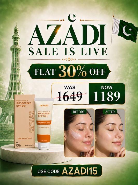 Broad Spectrum Sunscreen (SPF 50+) Arwa Skin Care