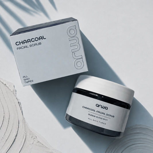 Charcoal Facial Scrub (Vitamin E) Arwa Skin Care