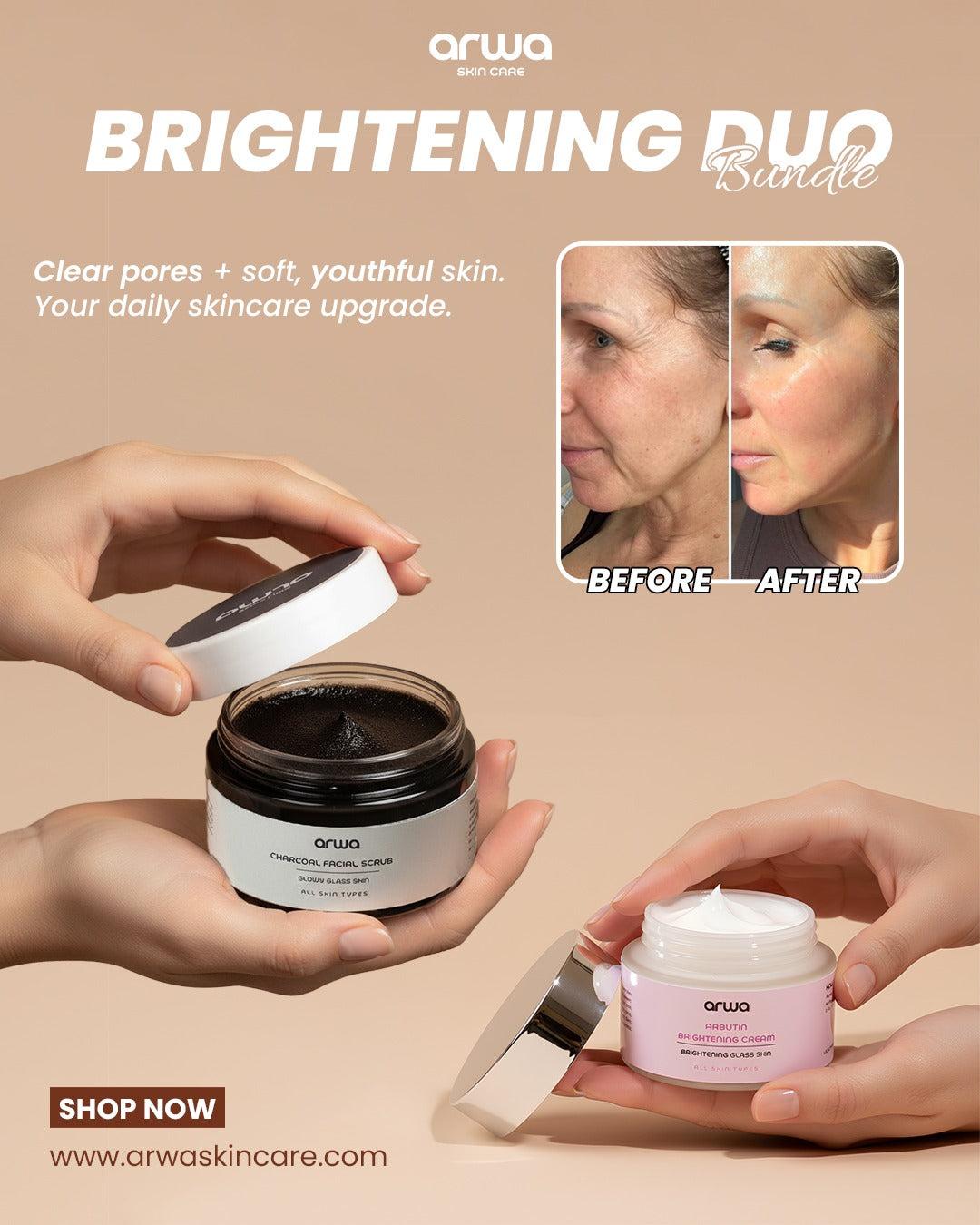 Bundle # 15 (Brightening Duo) By Arwa Skin Care