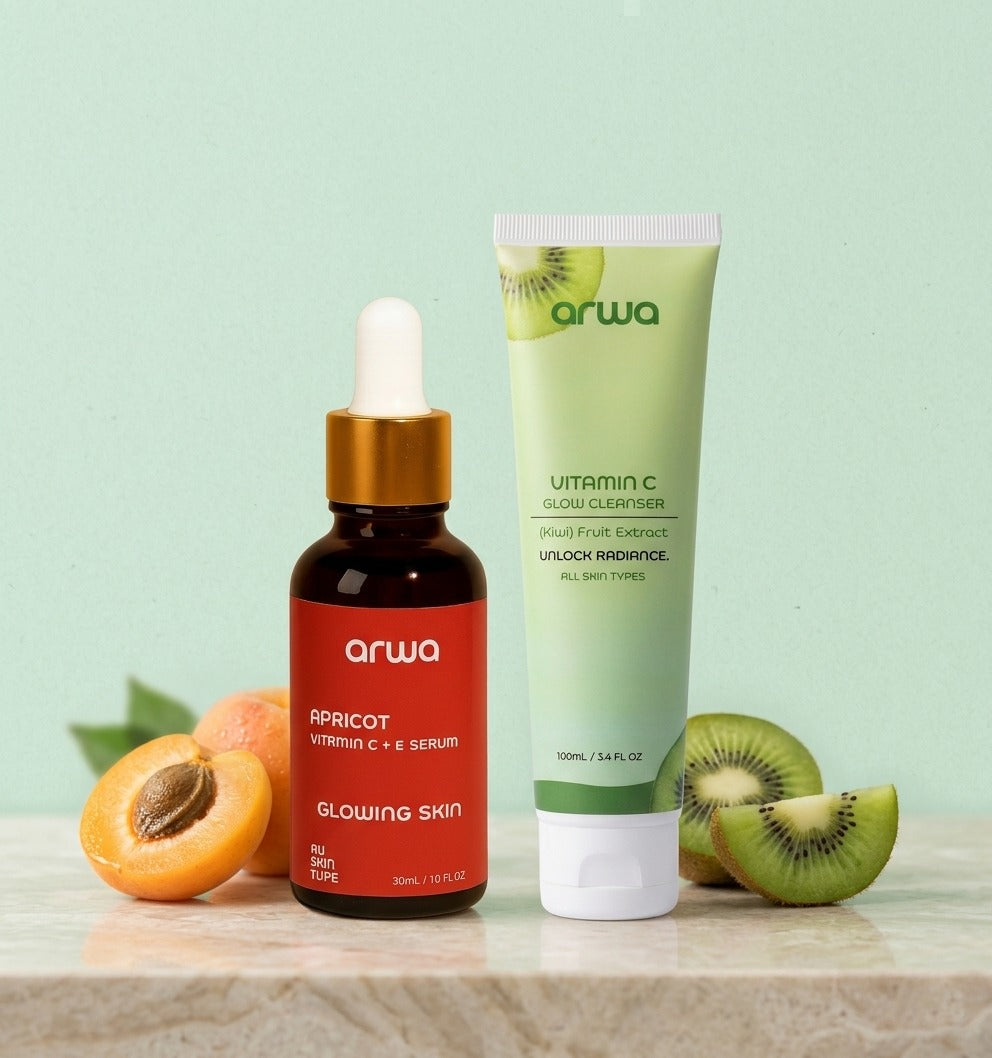 Bundle # 16 (Kiwi Extract Vitamin C Glow Combo) Arwa Skin Care