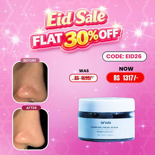 Charcoal Facial Scrub (Vitamin E) Arwa Skin Care