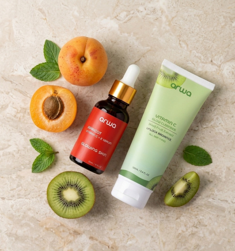 Bundle # 16 (Kiwi Extract Vitamin C Glow Combo) Arwa Skin Care