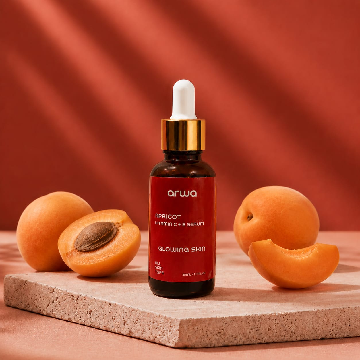 Apricot Vitamin C + E Serum (30ml) Arwa Skin Care
