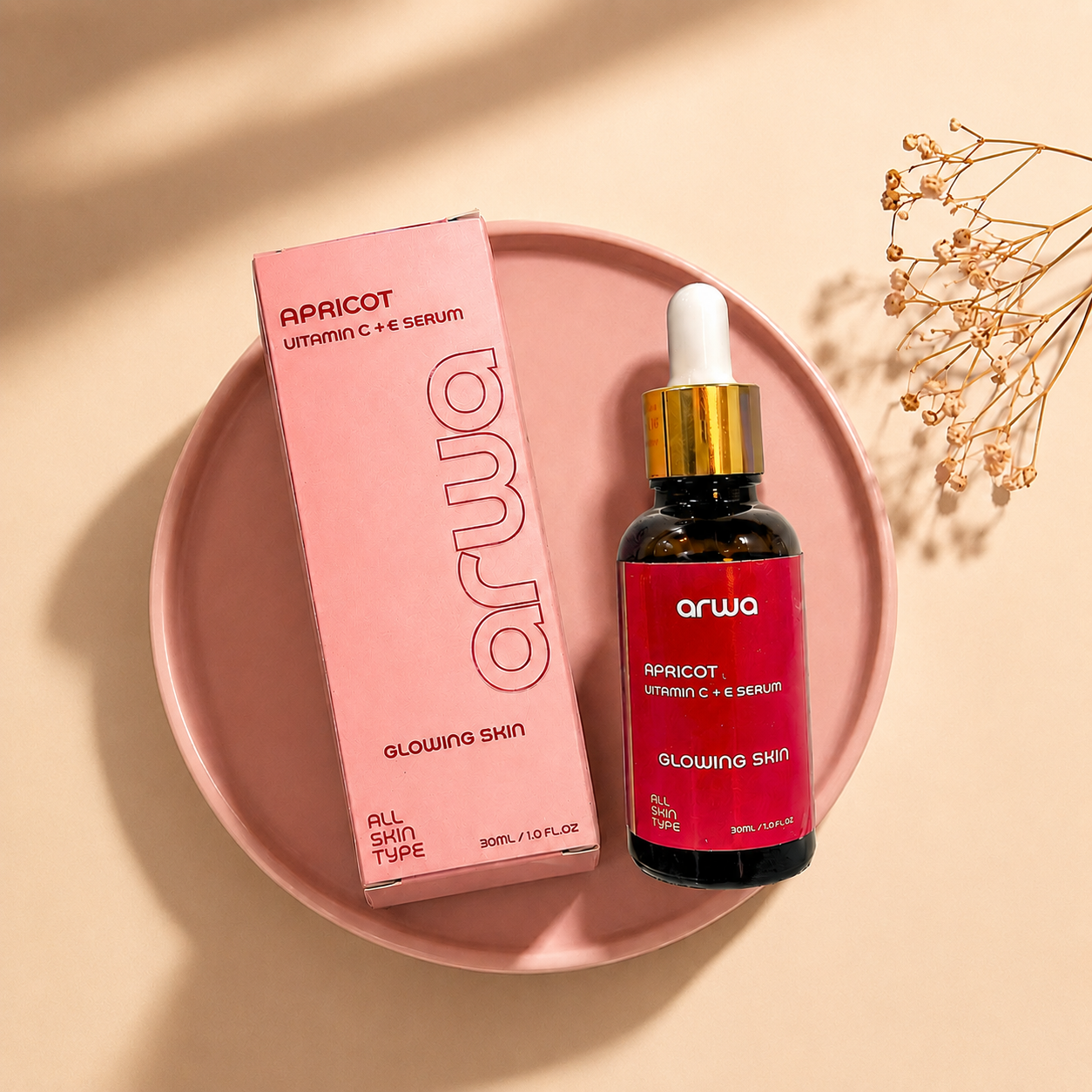 Apricot Vitamin C + E Serum (30ml) Arwa Skin Care